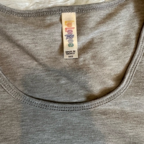 Gray Lularoe Classic Tee - Picture 6 of 7